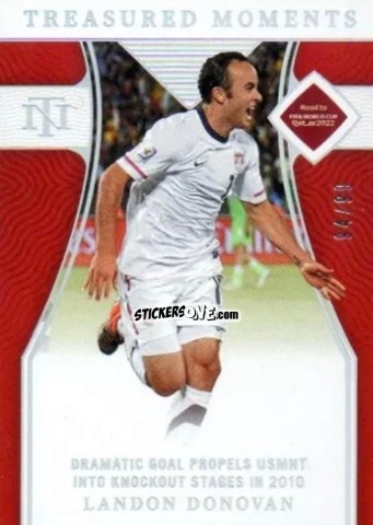 Sticker Landon Donovan - National Treasures Road to FIFA World Cup 2022 n. 188 - Panini