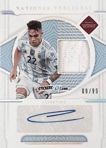 Sticker Lautaro Martinez - National Treasures Road to FIFA World Cup 2022 n. MS-LMA - Panini