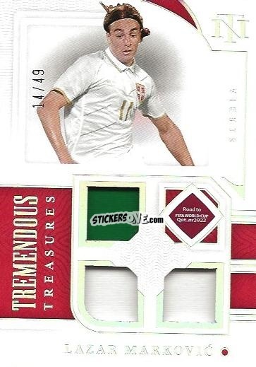 Sticker Lazar Markovic - National Treasures Road to FIFA World Cup 2022 n. TT-LZR - Panini