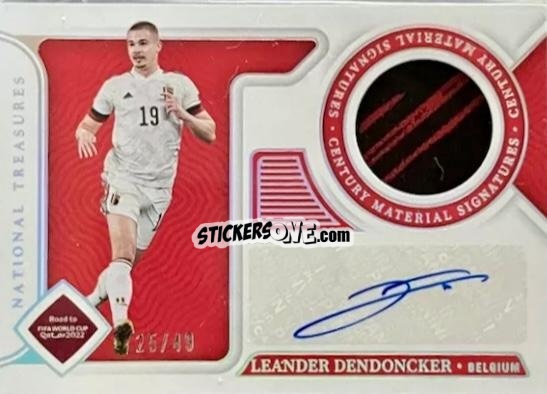 Sticker Leander Dendoncker - National Treasures Road to FIFA World Cup 2022 n. CE-LDE - Panini