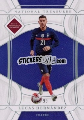 Sticker Lucas Hernandez - National Treasures Road to FIFA World Cup 2022 n. 64 - Panini