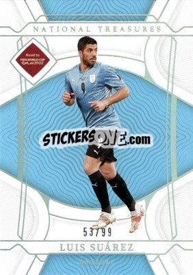Sticker Luis Suarez - National Treasures Road to FIFA World Cup 2022 n. 150 - Panini