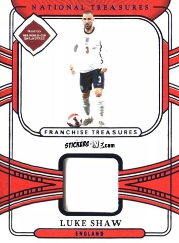 Sticker Luke Shaw - National Treasures Road to FIFA World Cup 2022 n. FT-LSH - Panini