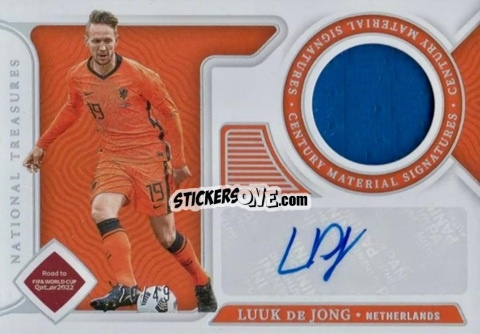 Sticker Luuk de Jong - National Treasures Road to FIFA World Cup 2022 n. CE-LDJ - Panini
