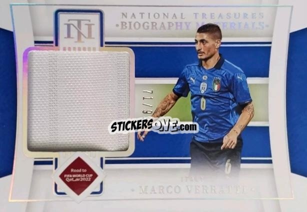 Sticker Marco Verratti - National Treasures Road to FIFA World Cup 2022 n. BM-MV - Panini