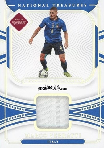 Sticker Marco Verratti - National Treasures Road to FIFA World Cup 2022 n. FT-MV - Panini