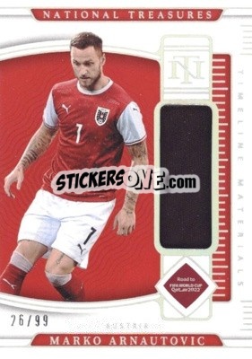 Figurina Marko Arnautovic - National Treasures Road to FIFA World Cup 2022 - Panini