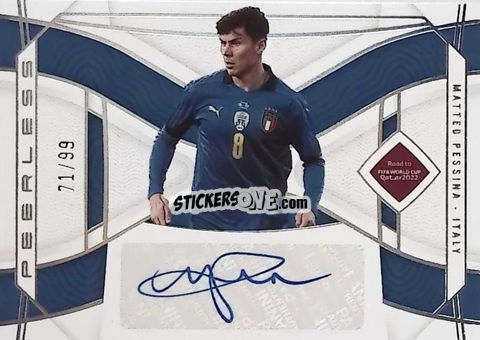 Sticker Matteo Pessina - National Treasures Road to FIFA World Cup 2022 n. PS-MPA - Panini