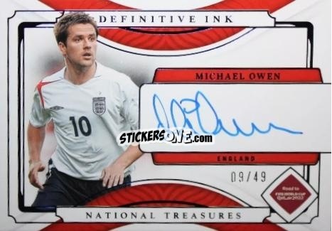 Sticker Michael Owen - National Treasures Road to FIFA World Cup 2022 n. DI-MO - Panini