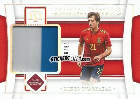 Cromo Mikel Oyarzabal - National Treasures Road to FIFA World Cup 2022 n. 126 - Panini