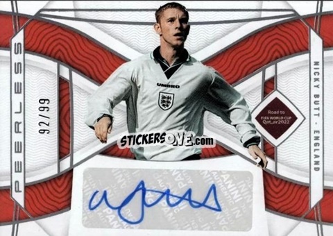Sticker Nicky Butt - National Treasures Road to FIFA World Cup 2022 n. PS-NBT - Panini