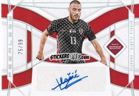 Sticker Nikola Vlasic - National Treasures Road to FIFA World Cup 2022 n. PS-NVL - Panini