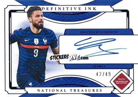 Sticker Olivier Giroud - National Treasures Road to FIFA World Cup 2022 n. DI-OG - Panini