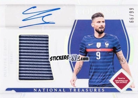 Sticker Olivier Giroud - National Treasures Road to FIFA World Cup 2022 n. CS-OG - Panini