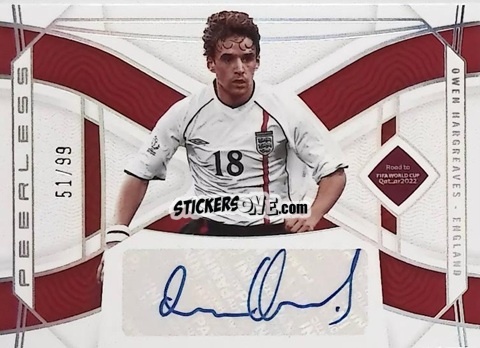 Sticker Owen Hargreaves - National Treasures Road to FIFA World Cup 2022 n. PS-OH - Panini