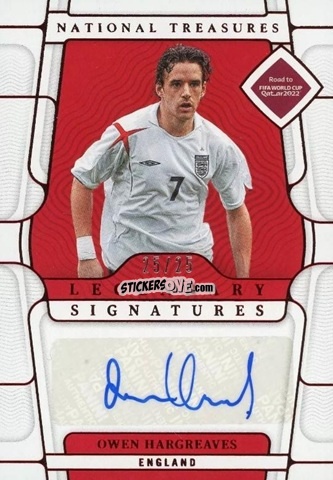 Sticker Owen Hargreaves - National Treasures Road to FIFA World Cup 2022 n. LS-OH - Panini