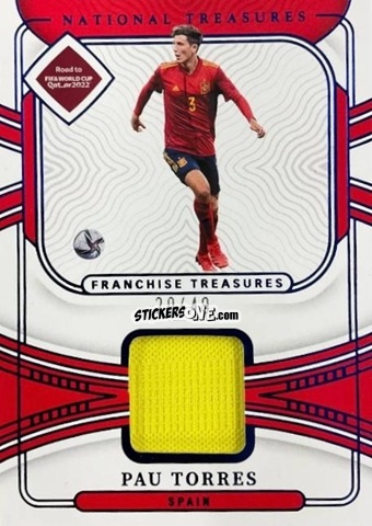 Sticker Pau Torres - National Treasures Road to FIFA World Cup 2022 n. FT-PAU - Panini