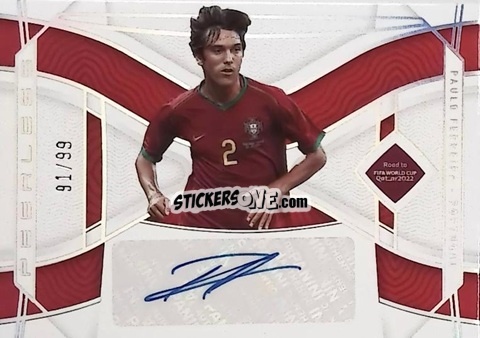 Sticker Paulo Ferreira - National Treasures Road to FIFA World Cup 2022 n. PS-PFR - Panini