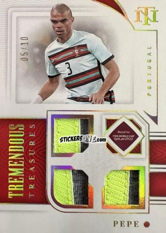 Sticker Pepe - National Treasures Road to FIFA World Cup 2022 n. TT-PE - Panini