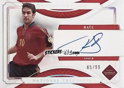 Sticker Raul - National Treasures Road to FIFA World Cup 2022 n. DI-R - Panini
