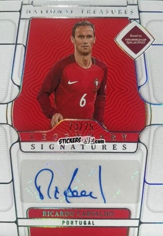 Sticker Ricardo Carvalho - National Treasures Road to FIFA World Cup 2022 n. LS-RCA - Panini