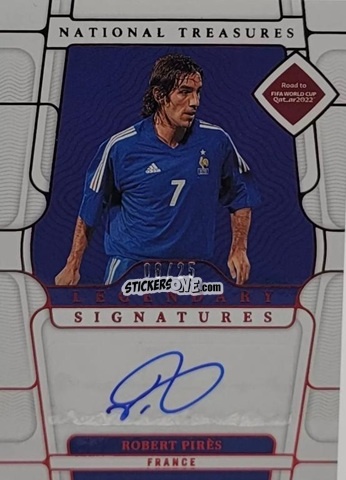Sticker Robert Pires - National Treasures Road to FIFA World Cup 2022 n. LS-RP - Panini