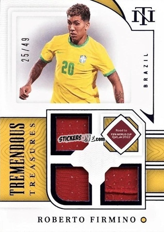 Sticker Roberto Firmino - National Treasures Road to FIFA World Cup 2022 n. TT-RFO - Panini