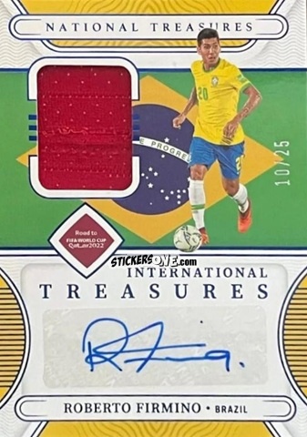 Sticker Roberto Firmino - National Treasures Road to FIFA World Cup 2022 n. IA-RFO - Panini
