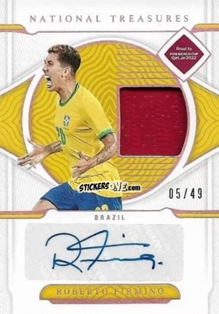Sticker Roberto Firmino - National Treasures Road to FIFA World Cup 2022 n. MS-RFO - Panini