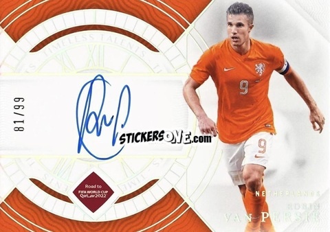 Sticker Robin van Persie - National Treasures Road to FIFA World Cup 2022 n. TS-RVP - Panini