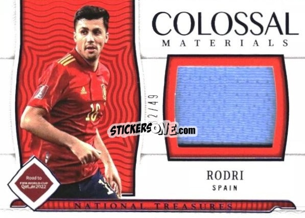 Sticker Rodri  - National Treasures Road to FIFA World Cup 2022 n. CO-RRI - Panini