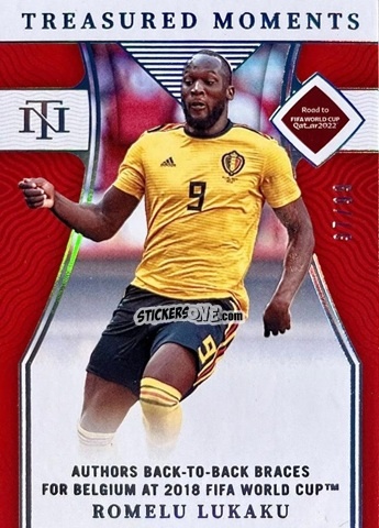 Sticker Romelu Lukaku - National Treasures Road to FIFA World Cup 2022 n. 154 - Panini