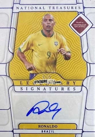 Sticker Ronaldo - National Treasures Road to FIFA World Cup 2022 n. LS-RO - Panini