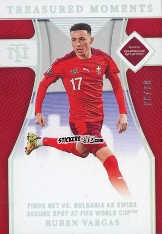 Sticker Ruben Vargas - National Treasures Road to FIFA World Cup 2022 n. 187 - Panini