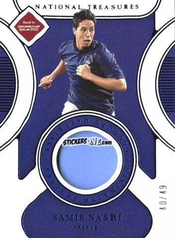 Sticker Samir Nasri - National Treasures Road to FIFA World Cup 2022 n. CM-SN - Panini