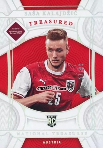 Sticker Sasa Kalajdzic - National Treasures Road to FIFA World Cup 2022 n. 192 - Panini