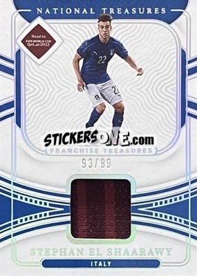 Sticker Stephan El Shaarawy - National Treasures Road to FIFA World Cup 2022 n. FT-SES - Panini