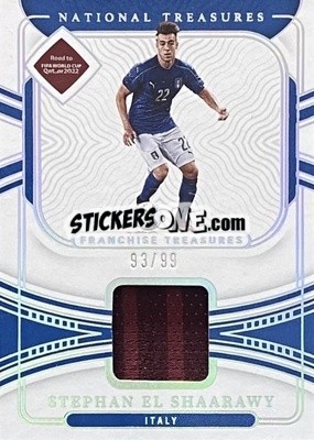 Cromo Stephan El Shaarawy - National Treasures Road to FIFA World Cup 2022 - Panini