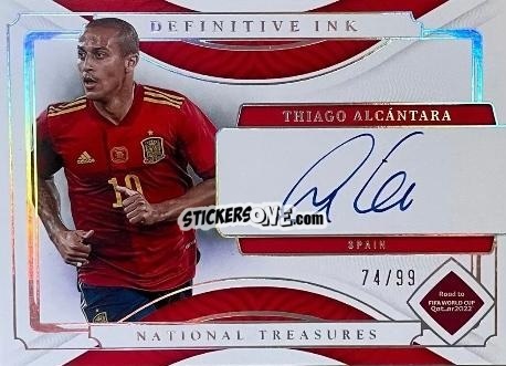 Sticker Thiago Alcantara - National Treasures Road to FIFA World Cup 2022 n. DI-THI - Panini