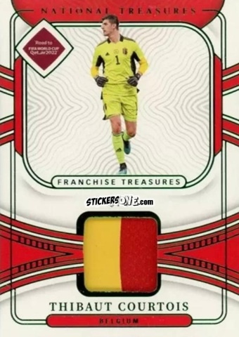 Sticker Thibaut Courtois - National Treasures Road to FIFA World Cup 2022 n. FT-TC - Panini