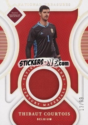 Sticker Thibaut Courtois - National Treasures Road to FIFA World Cup 2022 n. CM-TC - Panini