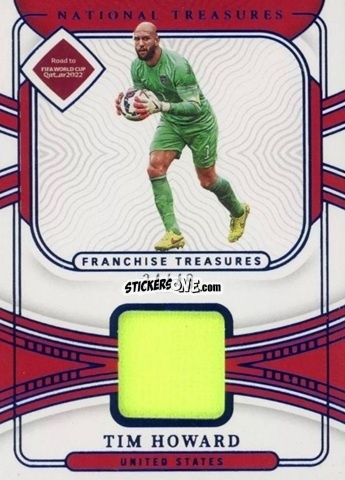 Sticker Tim Howard - National Treasures Road to FIFA World Cup 2022 n. FT-THO - Panini