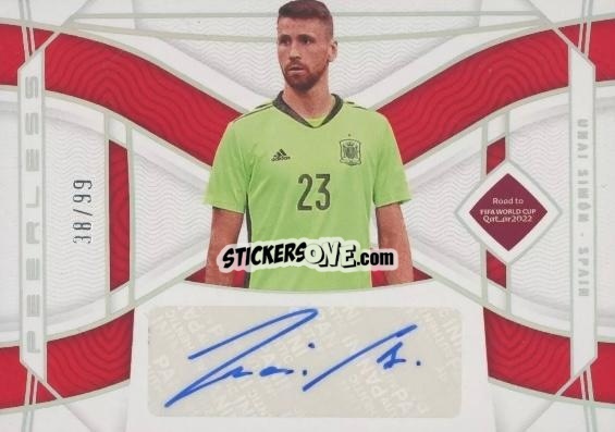 Sticker Unai Simon - National Treasures Road to FIFA World Cup 2022 n. PS-US - Panini