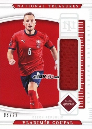 Sticker Vladimir Coufal - National Treasures Road to FIFA World Cup 2022 n. TM-VCL - Panini