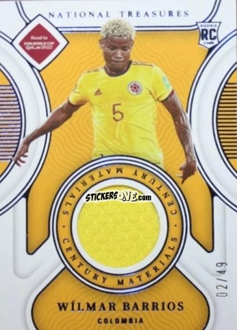 Sticker Wilmar Barrios - National Treasures Road to FIFA World Cup 2022 n. CM-WB - Panini