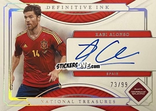 Sticker Xabi Alonso - National Treasures Road to FIFA World Cup 2022 n. DI-XA - Panini