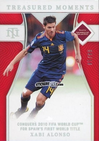 Sticker Xabi Alonso - National Treasures Road to FIFA World Cup 2022 n. 185 - Panini