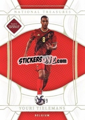 Figurina Youri Tielemans - National Treasures Road to FIFA World Cup 2022 - Panini