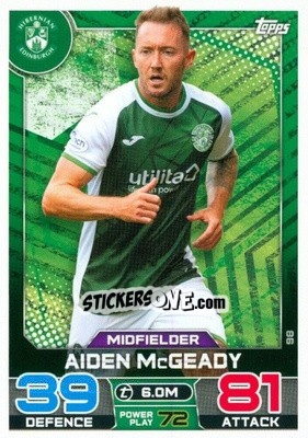 Sticker Aiden McGeady - SPFL 2022-2023. Match Attax
 - Topps