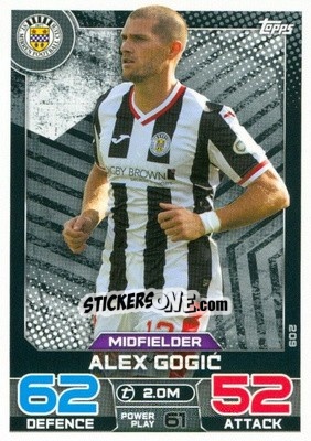 Sticker Alex Gogić - SPFL 2022-2023. Match Attax
 - Topps